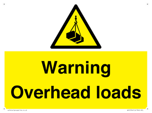 Warning Overhead loads
